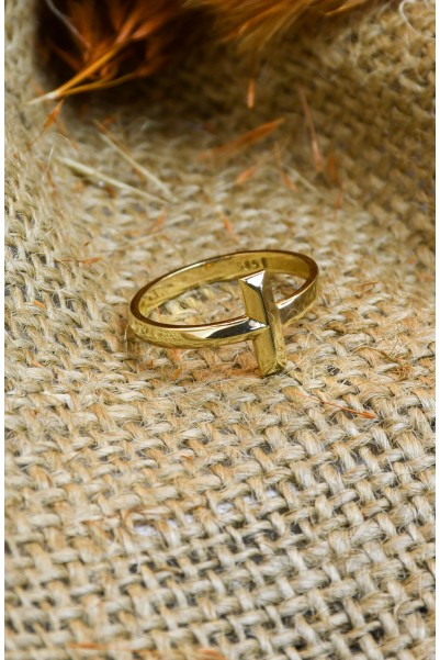 T MODEL YÜZÜK 14 AYAR A059190