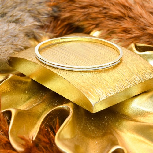 MİNELİ BEYAZ RENK KELEPÇE 14 AYAR A059753 MİNELİ BEYAZ RENK KELEPÇE 14 AYAR A059753