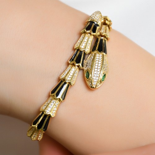 YILAN TASARIM KELEPÇE BİLEKLİK 14 AYAR A060739 YILAN TASARIM KELEPÇE BİLEKLİK 14 AYAR A060739