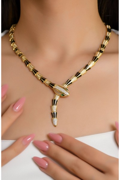 YILAN TASARIM KOLYE 14 AYAR A061500