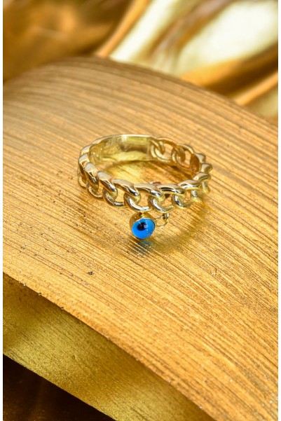 NAZAR BONCUKLU YÜZÜK 14 AYAR A061531