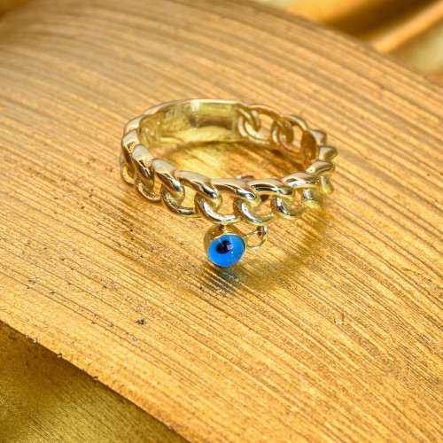 NAZAR BONCUKLU YÜZÜK 14 AYAR A061531 NAZAR BONCUKLU YÜZÜK 14 AYAR A061531