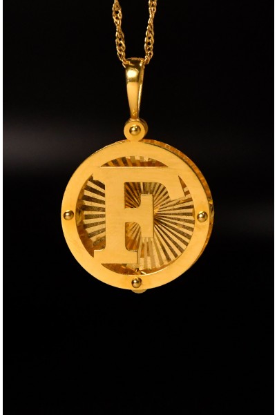 F HARF KOLYE UCU 22 AYAR A061554 F HARF KOLYE UCU 22 AYAR A061554