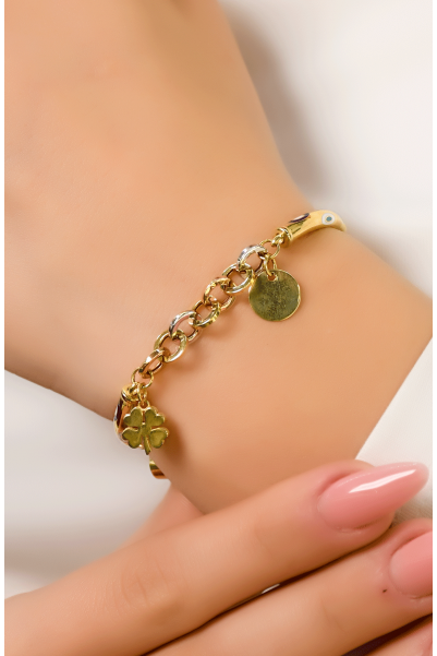 MODERN TARZ BİLEKLİK 14 AYAR A061982 MODERN TARZ BİLEKLİK 14 AYAR A061982