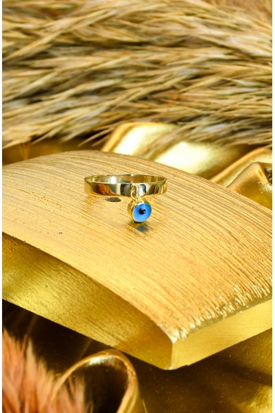 NAZAR BONCUKLU YÜZÜK 14 AYAR A061994