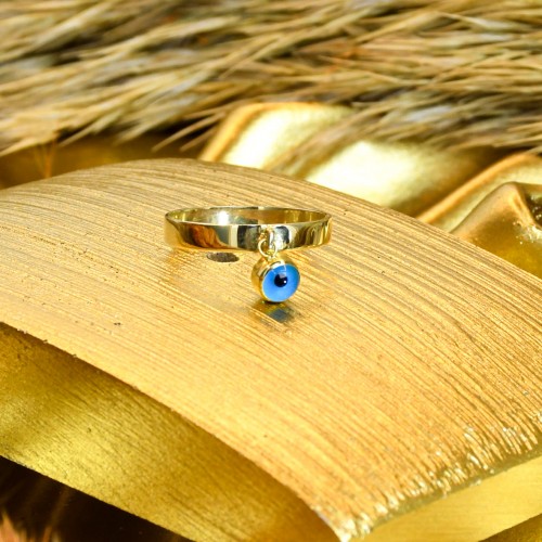 NAZAR BONCUKLU YÜZÜK 14 AYAR A061994 NAZAR BONCUKLU YÜZÜK 14 AYAR A061994