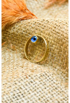 NAZAR BONCUKLU YÜZÜK 14 AYAR A061994 NAZAR BONCUKLU YÜZÜK 14 AYAR A061994