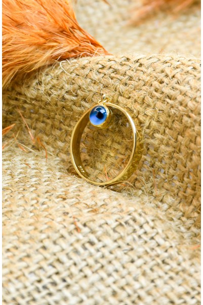 NAZAR BONCUKLU YÜZÜK 14 AYAR A061994