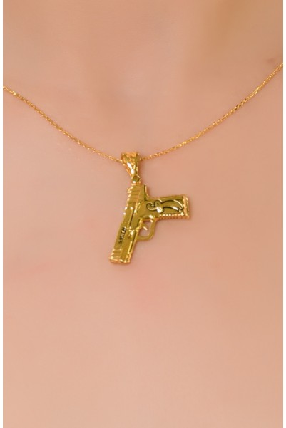 ZÜLFİKAR KILIÇ DESENLİ SİLAH KOLYE 22 AYAR A063220 ZÜLFİKAR KILIÇ DESENLİ SİLAH KOLYE 22 AYAR A063220