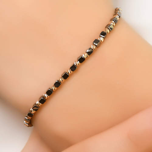 DORİKALI KÜP BİLEKLİK 14 AYAR A063427 DORİKALI KÜP BİLEKLİK 14 AYAR A063427