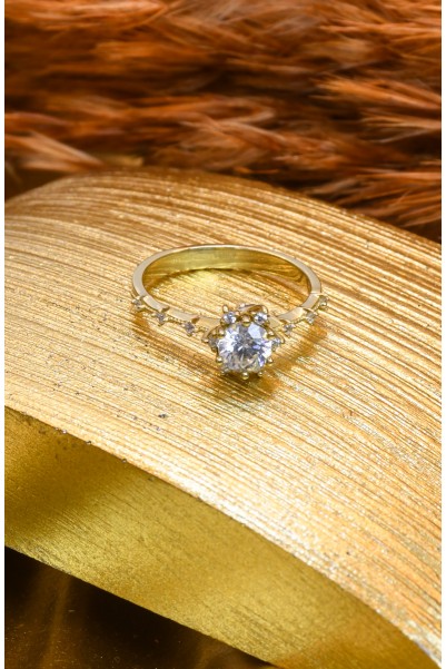 TEKTAŞ YÜZÜK 14 AYAR A063505