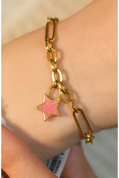 YLDIZLI ATAÇ ZİNCİR BİLEKLİK 22 AYAR A063847