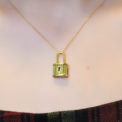 ZARİF KİLİT KOLYE UCU 14 AYAR A064545 ZARİF KİLİT KOLYE UCU 14 AYAR A064545