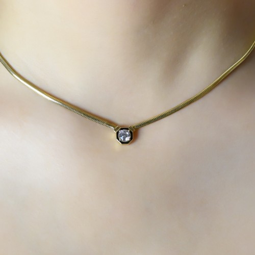 BALIK SIRTI ZİNCİR BAGET KOLYE 14 AYAR A064790 BALIK SIRTI ZİNCİR BAGET KOLYE 14 AYAR A064790