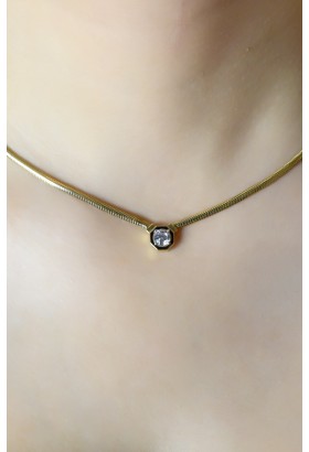 BALIK SIRTI ZİNCİR BAGET KOLYE 14 AYAR A064790 BALIK SIRTI ZİNCİR BAGET KOLYE 14 AYAR A064790