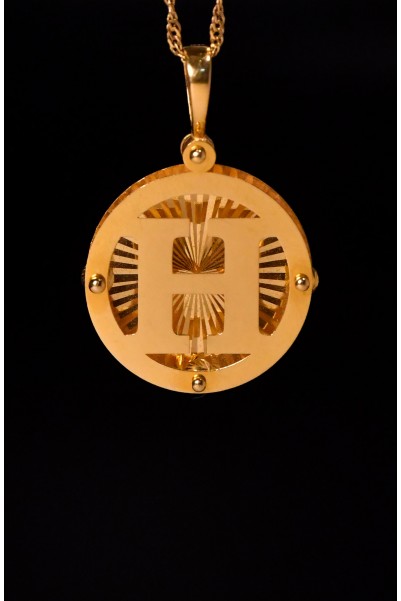 H HARF KOLYE UCU 22 AYAR A064929 H HARF KOLYE UCU 22 AYAR A064929