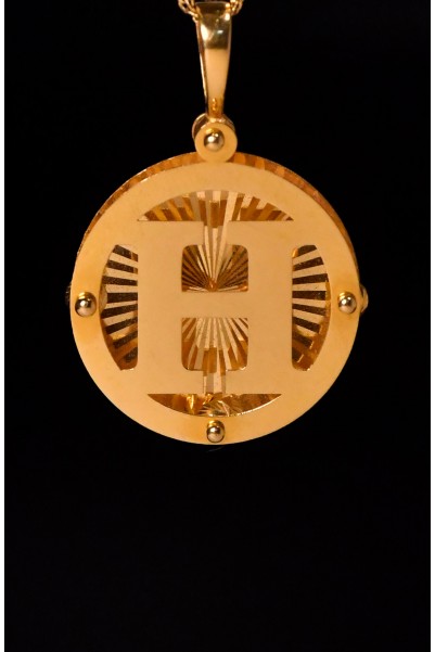 H HARF KOLYE UCU 22 AYAR A064929 H HARF KOLYE UCU 22 AYAR A064929