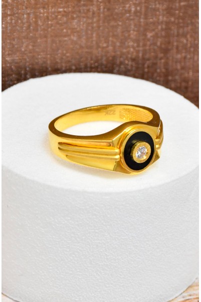 TAŞLI ERKEK YÜZÜK 22 AYAR A066002