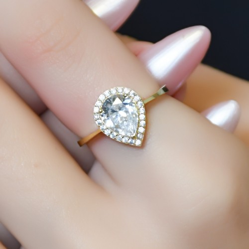 DAMLA MODEL YÜZÜK 14 AYAR A066358 DAMLA MODEL YÜZÜK 14 AYAR A066358