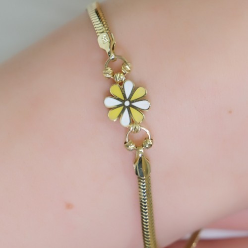 PAPATYA BALIK SIRTI BİLEKLİK 14 AYAR A067805 PAPATYA BALIK SIRTI BİLEKLİK 14 AYAR A067805