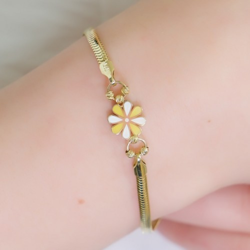 PAPATYA BALIK SIRTI BİLEKLİK 14 AYAR A067805 PAPATYA BALIK SIRTI BİLEKLİK 14 AYAR A067805