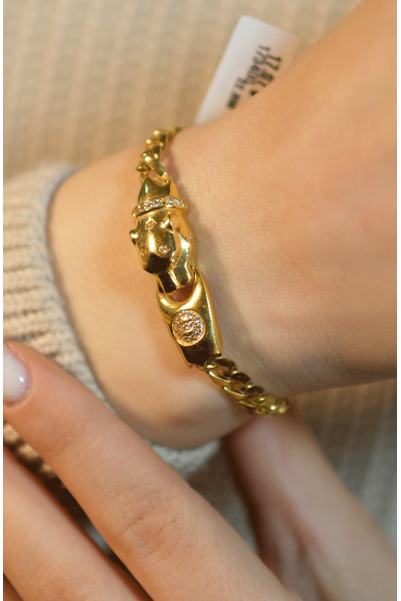 PANTER BAŞLI BİLEKLİK 22 AYAR A068109 PANTER BAŞLI BİLEKLİK 22 AYAR A068109