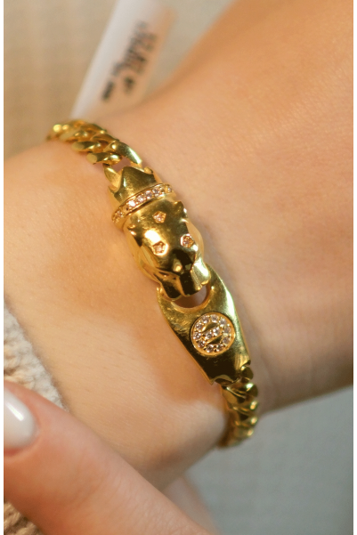 PANTER BAŞLI BİLEKLİK 22 AYAR A068109 PANTER BAŞLI BİLEKLİK 22 AYAR A068109