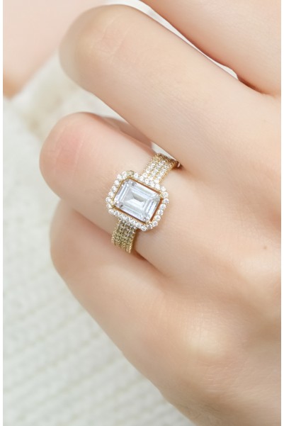 BAGET YÜZÜK 14 AYAR A068792