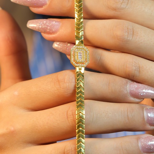 BALIK SIRTI BAGET BİLEKLİK 22 AYAR A069663 BALIK SIRTI BAGET BİLEKLİK 22 AYAR A069663