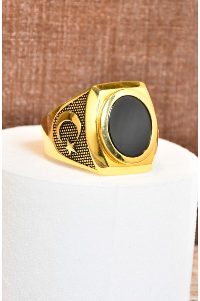 AY YILDIZ ERKEK YÜZÜK 22 AYAR A069750