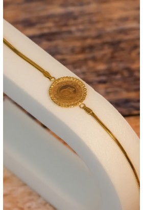 BALIK SIRTI ÇEYREKLİ BİLEKLİK 22 AYAR A070583 BALIK SIRTI ÇEYREKLİ BİLEKLİK 22 AYAR A070583