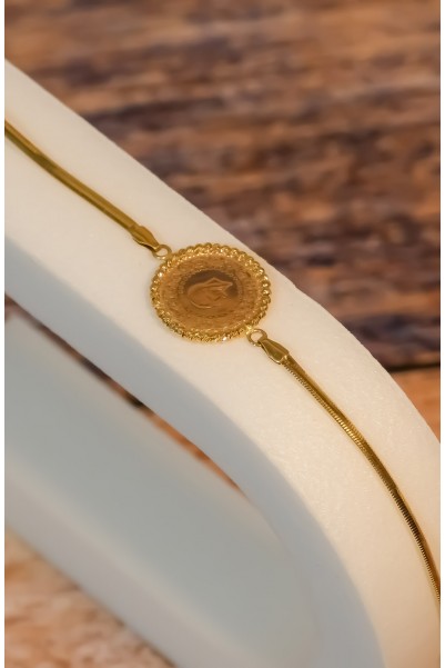 BALIK SIRTI ÇEYREKLİ BİLEKLİK 22 AYAR A070583