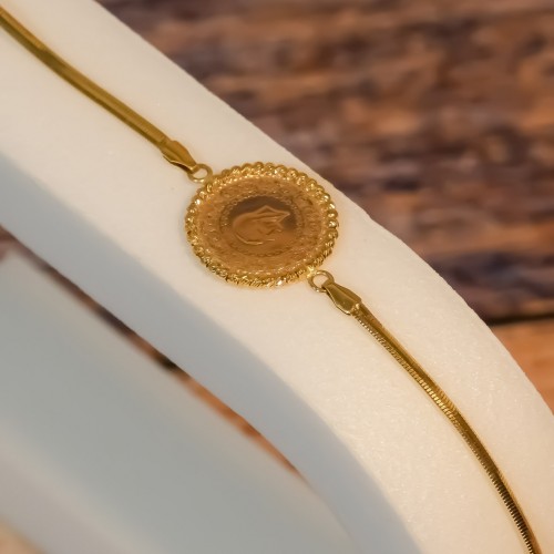 BALIK SIRTI ÇEYREKLİ BİLEKLİK 22 AYAR A070583 BALIK SIRTI ÇEYREKLİ BİLEKLİK 22 AYAR A070583