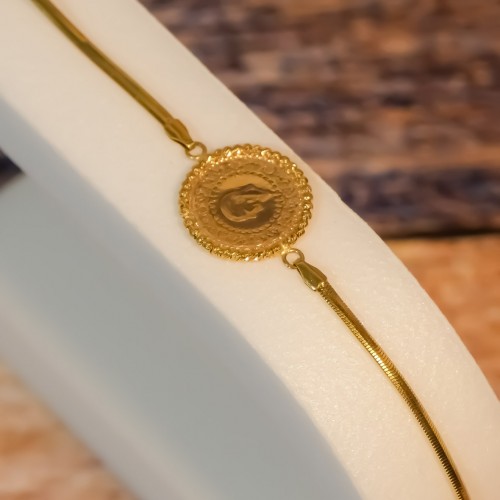 BALIK SIRTI ÇEYREKLİ BİLEKLİK 22 AYAR A070583 BALIK SIRTI ÇEYREKLİ BİLEKLİK 22 AYAR A070583