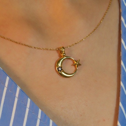 AY YILDIZ KOLYE 22 AYAR A070717