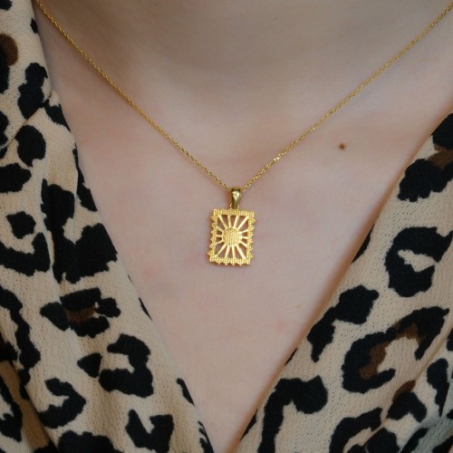 GÜNEŞ KOLYE 22 AYAR A071544