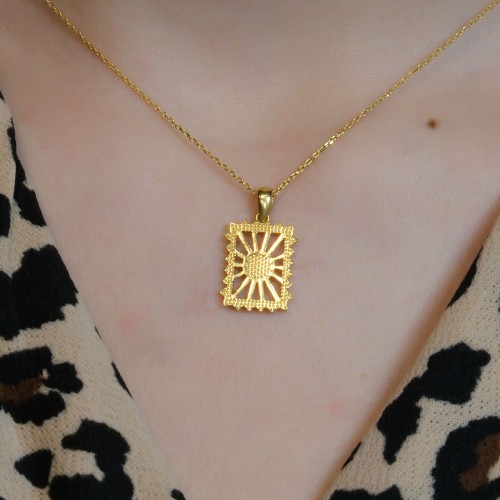 GÜNEŞ KOLYE 22 AYAR A071544