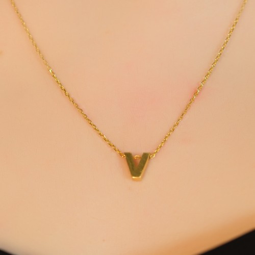 V HARF KOLYE 22 AYAR A071550 V HARF KOLYE 22 AYAR A071550