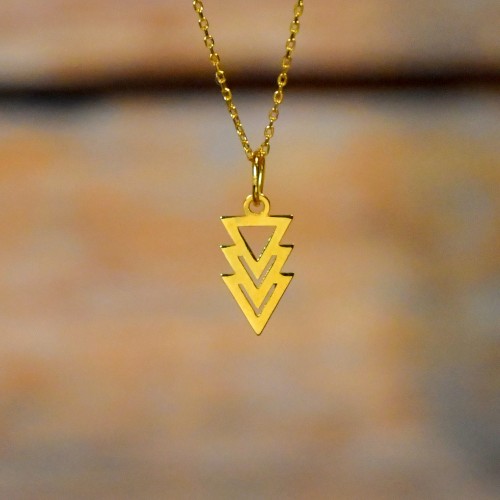 ÜÇGEN MODEL KOLYE 22 AYAR A071554 ÜÇGEN MODEL KOLYE 22 AYAR A071554