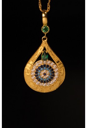 DAMLA MODEL NAZAR BONCUK KOLYE UCU 22 AYAR A071696 DAMLA MODEL NAZAR BONCUK KOLYE UCU 22 AYAR A071696