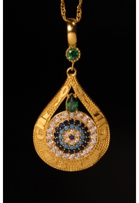 DAMLA MODEL NAZAR BONCUK KOLYE UCU 22 AYAR A071696 DAMLA MODEL NAZAR BONCUK KOLYE UCU 22 AYAR A071696