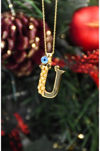 Ü HARFİ KOLYE 22 AYAR A071944 Ü HARFİ KOLYE 22 AYAR A071944