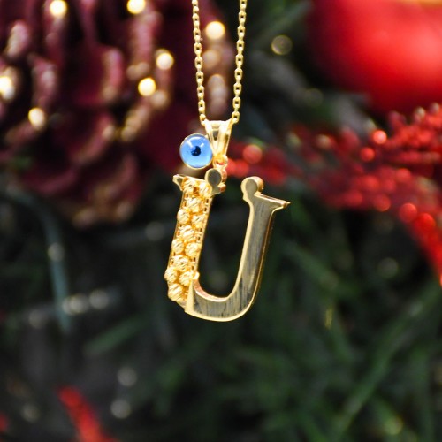 Ü HARFİ KOLYE 22 AYAR A071944