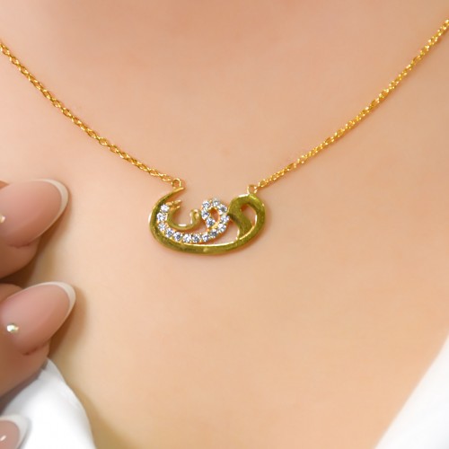 ÜÇLÜ VAV HARFİ 22 AYAR A072046