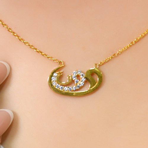 ÜÇLÜ VAV HARFİ 22 AYAR A072046