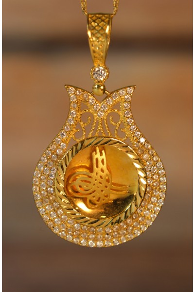 TUĞRALI KOLYE UCU 22 AYAR A072304 TUĞRALI KOLYE UCU 22 AYAR A072304