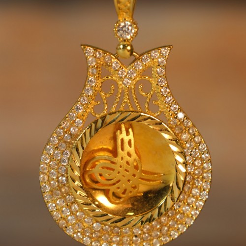 TUĞRALI KOLYE UCU 22 AYAR A072304 TUĞRALI KOLYE UCU 22 AYAR A072304