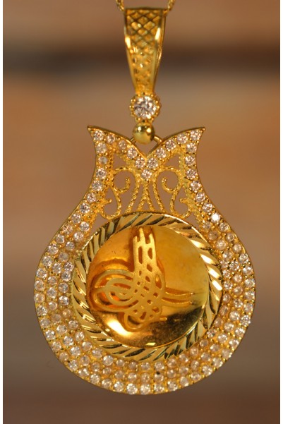 TUĞRALI KOLYE UCU 22 AYAR A072304 TUĞRALI KOLYE UCU 22 AYAR A072304