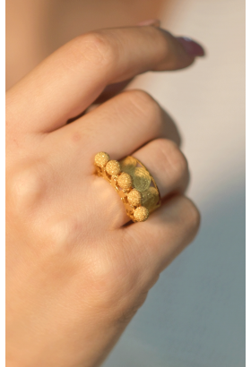 DORİKALI İKİSİ BİR ARADA YÜZÜK 22 AYAR A073401