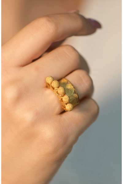 DORİKALI İKİSİ BİR ARADA YÜZÜK 22 AYAR A073401